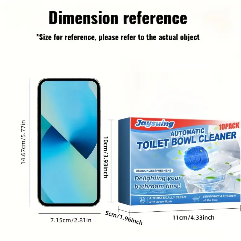 Blue Bubble Toilet Cleaner (Buy 1 Get 2 Free)